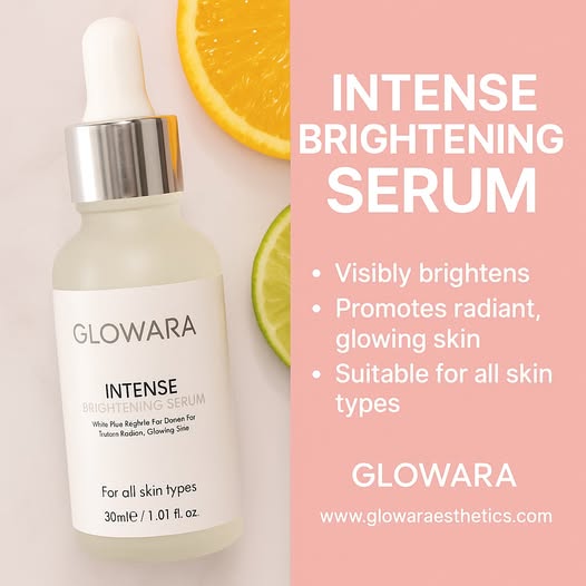 Glowara Intense Brightening Serum – With Alpha Arbutin, Ferulic Acid & Vitamin C for Radiant, Even-Toned & Youthful Skin