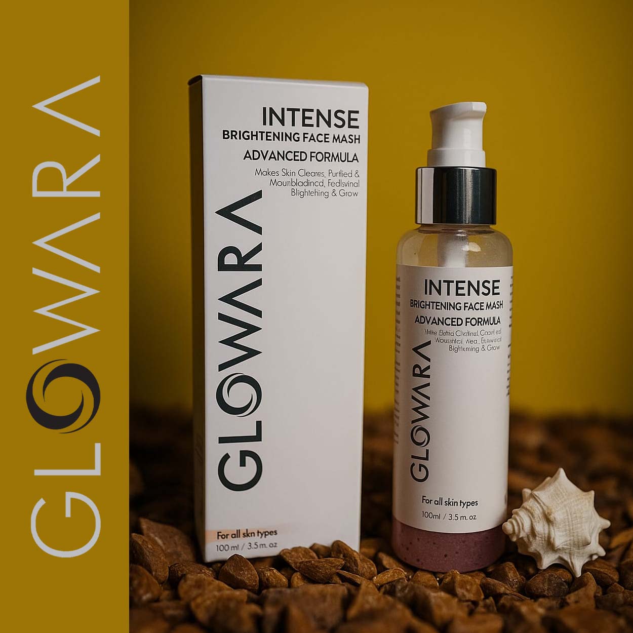 Glowara Intense Brightening Face Wash – Deep Cleanse for Radiant, Smooth & Blemish-Free Skin with Moisturizing and Anti-Aging Benefits
