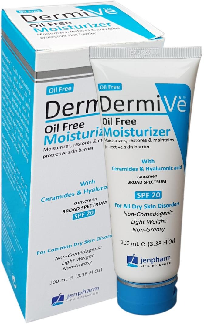 Dermive Oil Free Moisturizer 100ml – Lightweight, Non-Greasy Hydration For Oily, Combination, And Sensitive Skin